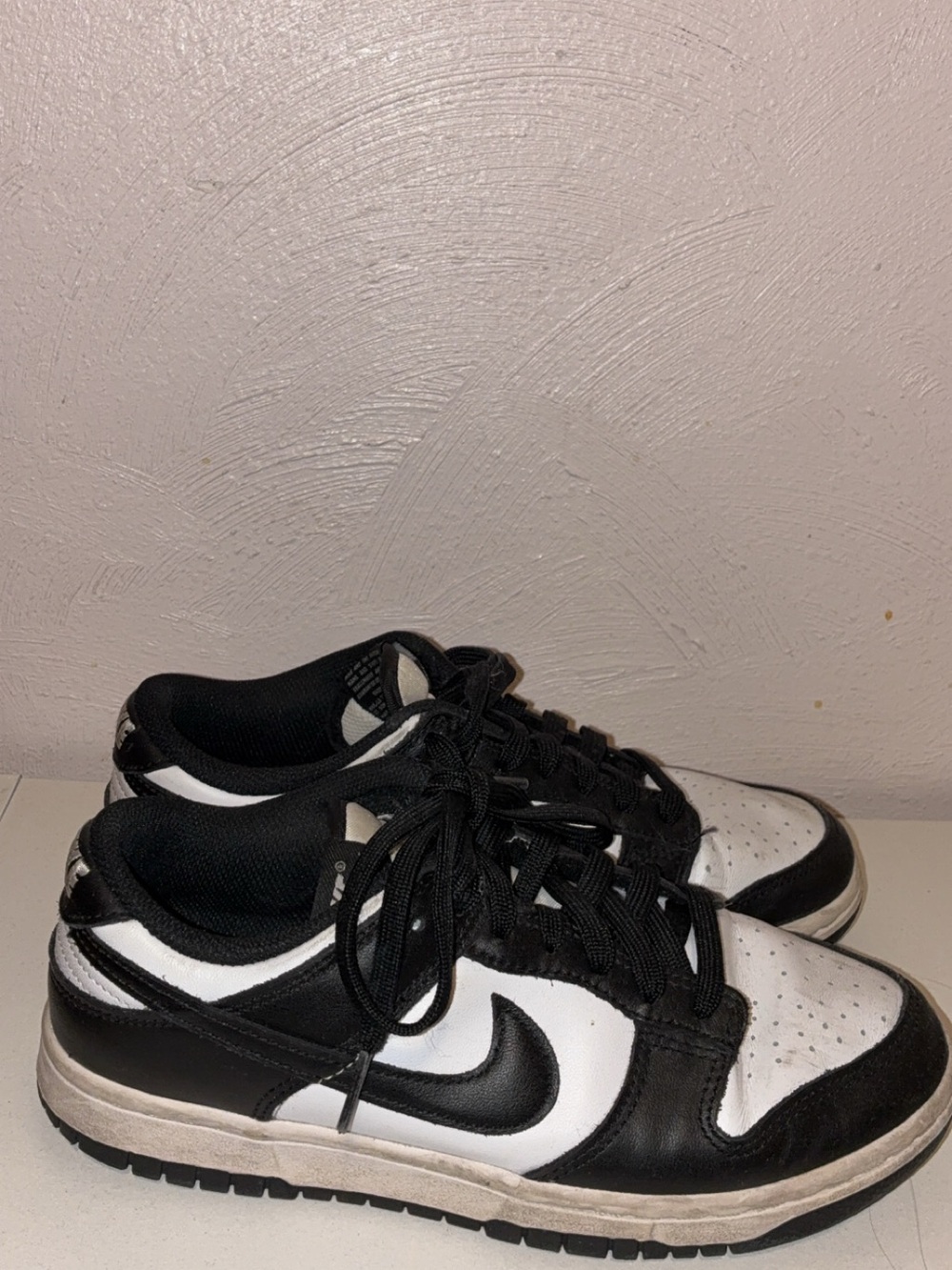 Nike Black and White Low-Top Skate Sneakers